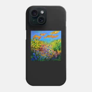 Blue cornflowers 77 Phone Case