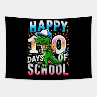 Happy 100 Days Of School Dinosaur Tee Back To School Tapestry