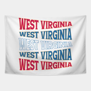 TEXT ART USA WEST VIRGINIA Tapestry