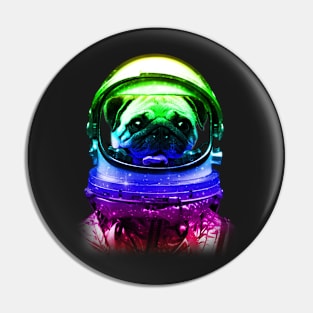 Astronaut Pug Pin