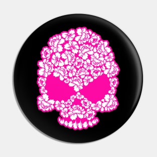 floral sugar skull Pin