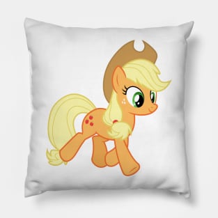 Applejack running Pillow