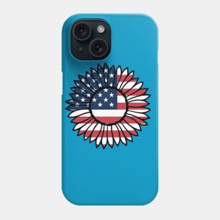 Patriotic Sunflower 4th of July Phone Case