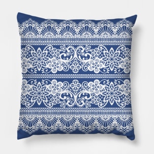 White Lace Pillow