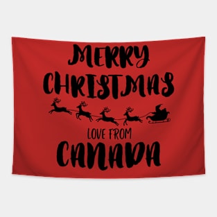 Merry Christmas, love from Canada Tapestry