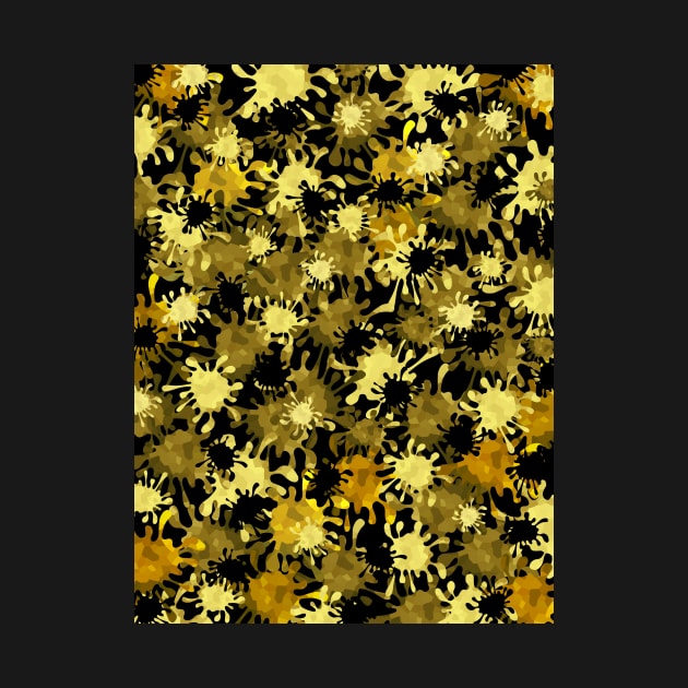 Gold Splatter by SartorisArt1