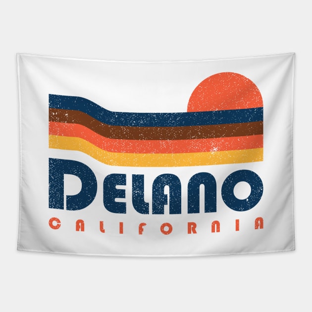 Delano California - Retro design Tapestry by Sachpica