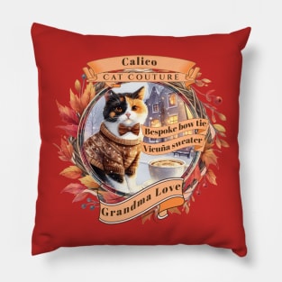 Cat Couture Bespoke Vicuña Grandma Love 1DC Pillow