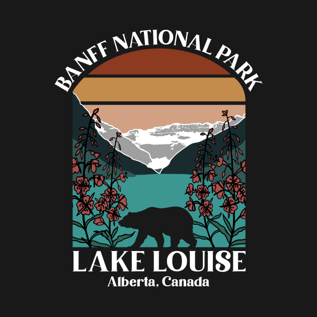 Retro Stripe Banff National Park by GreatLakesLocals