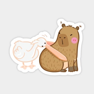 Duck Eat Capybara Magnet