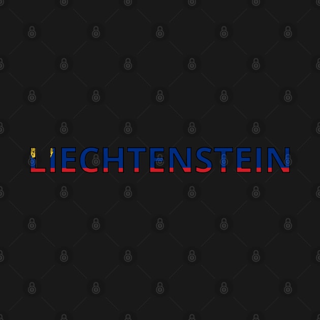 Drapeau Liechtenstein by Pixelforma