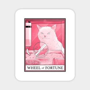 Wheel of Fortune Cat Tarot Magnet