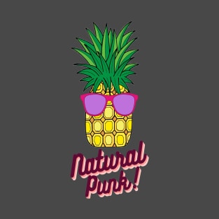 funny pineapple sunglasses natural punk T-Shirt