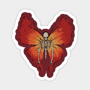 Skeleton Butterfly Magnet