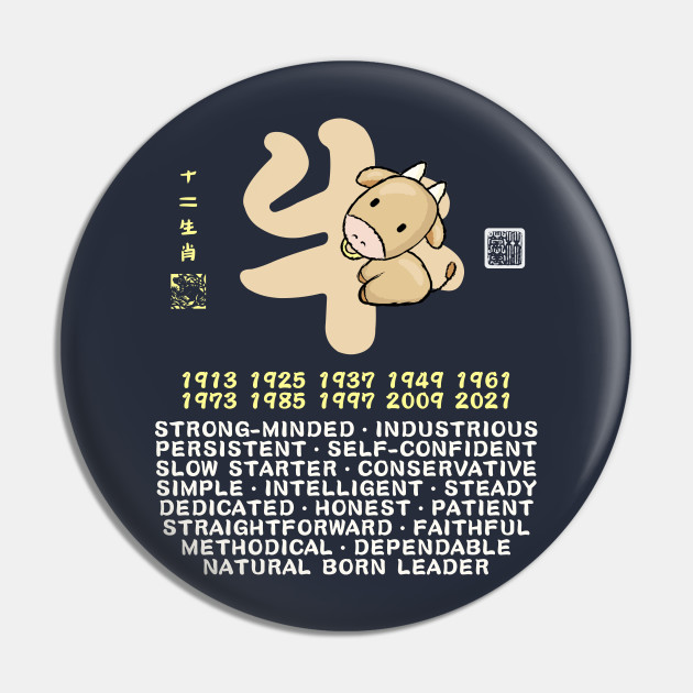 CUTE OX CHINESE ZODIAC ANIMAL PERSONALITY TRAIT - Year Of The ...