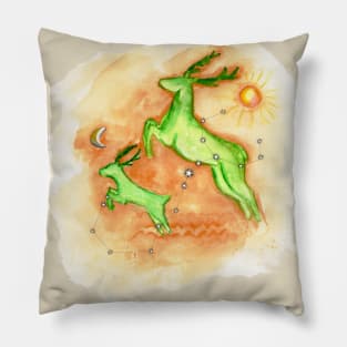 Scorpio Baltic Zodiac - The Nine Horned Deer Pillow