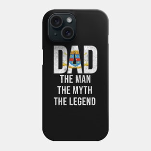 St Barts Dad The Man The Myth The Legend - Gift for St Barts Dad With Roots From St Barts Phone Case