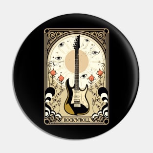 Psychedelic 70s oracle tarot card  rock and roll design Pin