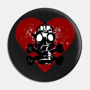 Haunted World of CW Toxic Heart Revolution Girl Logo Pin