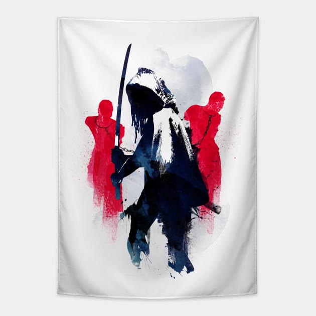 Michonne Tapestry by astronaut