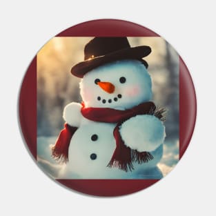 Cute Snowman who also happens to be very Cool Pin