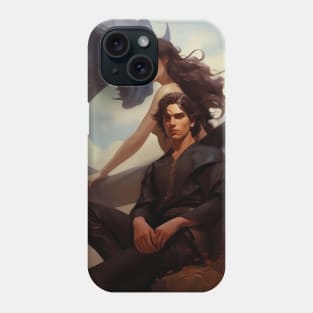 Tairneanach aka Tairn Violet  and Xaden Fourth Wing fan art violet sorrengail Phone Case