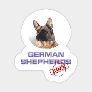 German Shepherds Rock! Magnet