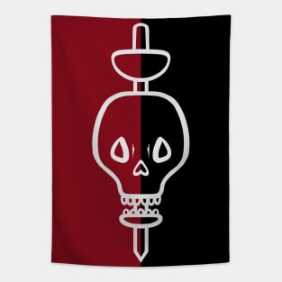 Skull And Sword Tapestry