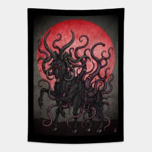 Black Goat Red Moon - Azhmodai 23 Tapestry