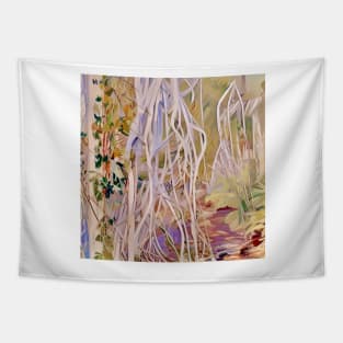 Path into Fantasy Forest Tapestry