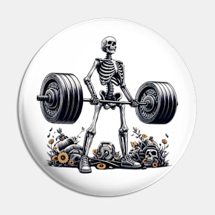 Deadlift Skeleton Pin