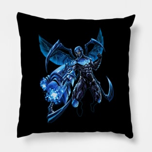 Blue Scarab beetle Hero Pillow