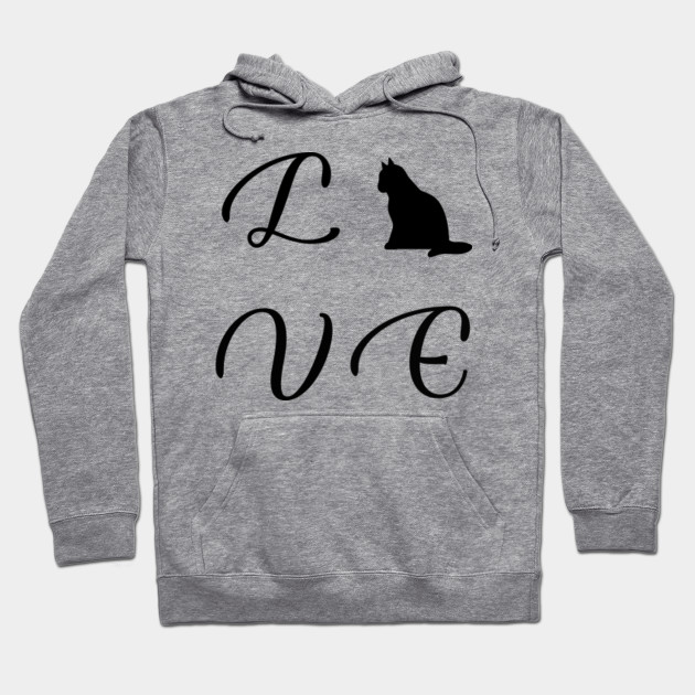 Cat Love House Cat Velvet Paw Gift Idea Friend Love Hoodie