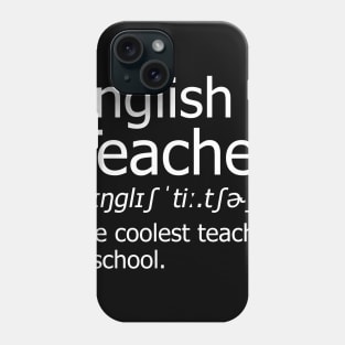 Funny english Teacher Meaning T-Shirt Awesome Definition Classic Phone Case