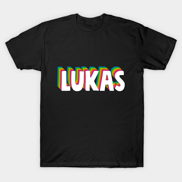 Hello My Name Is Lukas Rainbow Name Tag Lukas T Shirt Teepublic<script async src=