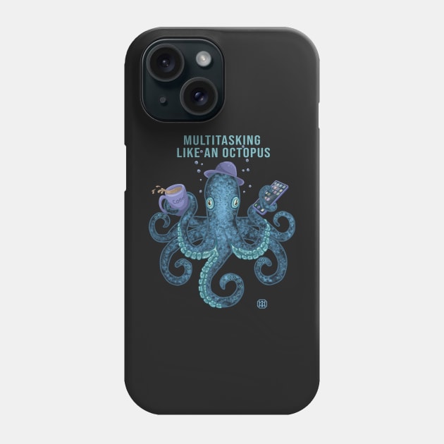 Funny multitasking octopus :) Phone Case by KIDEnia