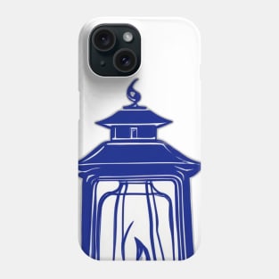 Lantern Royal Blue Shadow Silhouette Anime Style Collection No. 414 Phone Case