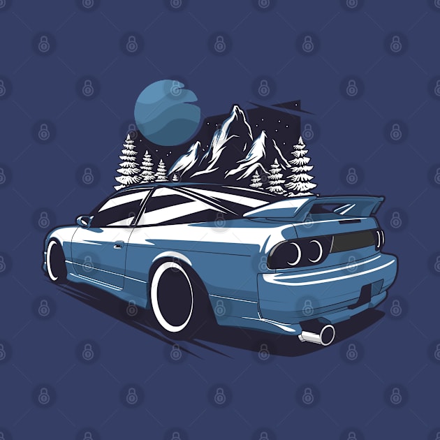 Blue S13 JDM Coupe by KaroCars