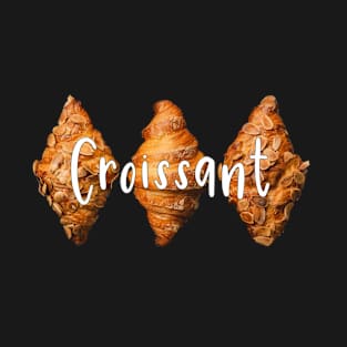 Three Baked Croissants Image T-Shirt