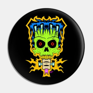 Frankenskull Pin