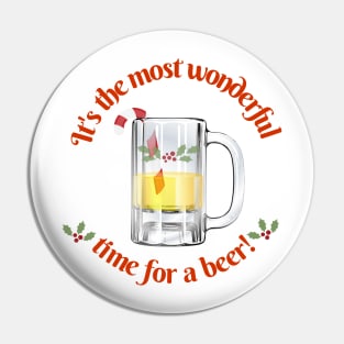 Most Wonderful Time For A Beer Pin