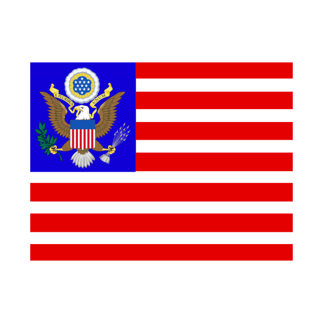 American coat of arms flag by AidanMDesigns