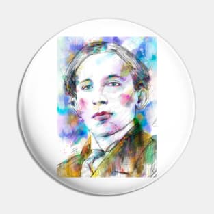 PAUL ELUARD watercolor portrait Pin