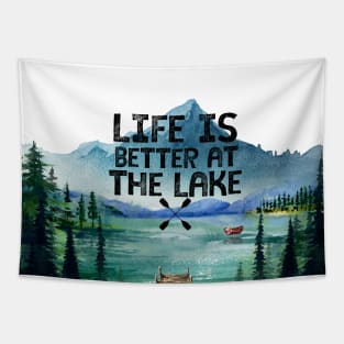 Life is Better at the Lake Tapestry