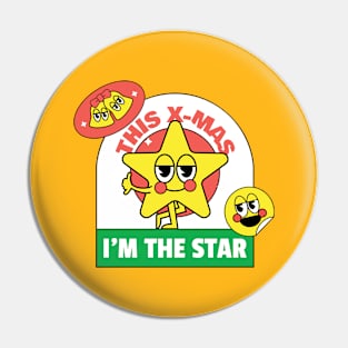 This X-mas I'M The Star Design Pin