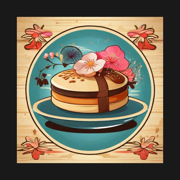 Dorayaki Kawaii Vintage Yummy Baker Baking Food by Flowering Away