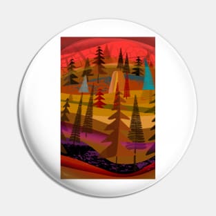 Amber Forest Pin