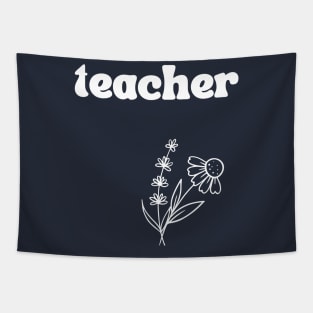 Teacher Flowers Tapestry