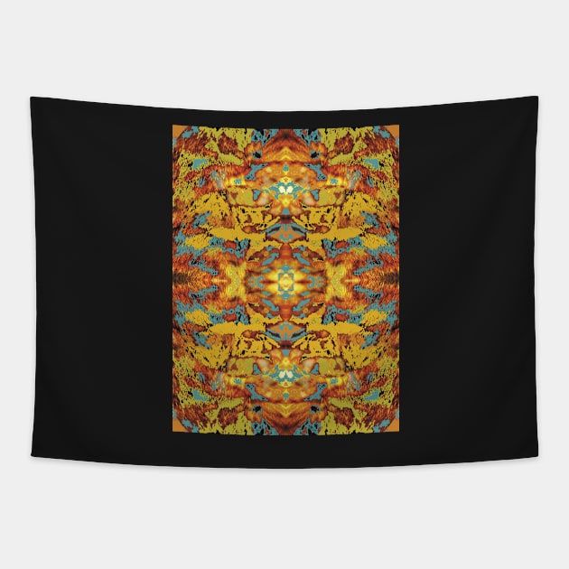 Fur kaleidoscope Tapestry by lizplummer