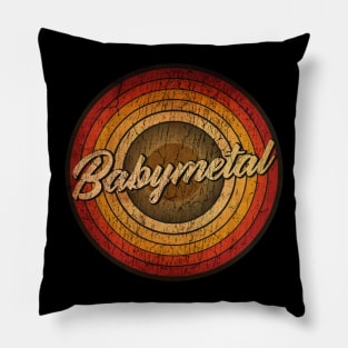 arjunthemaniac,circle retro faded Babymetal Pillow